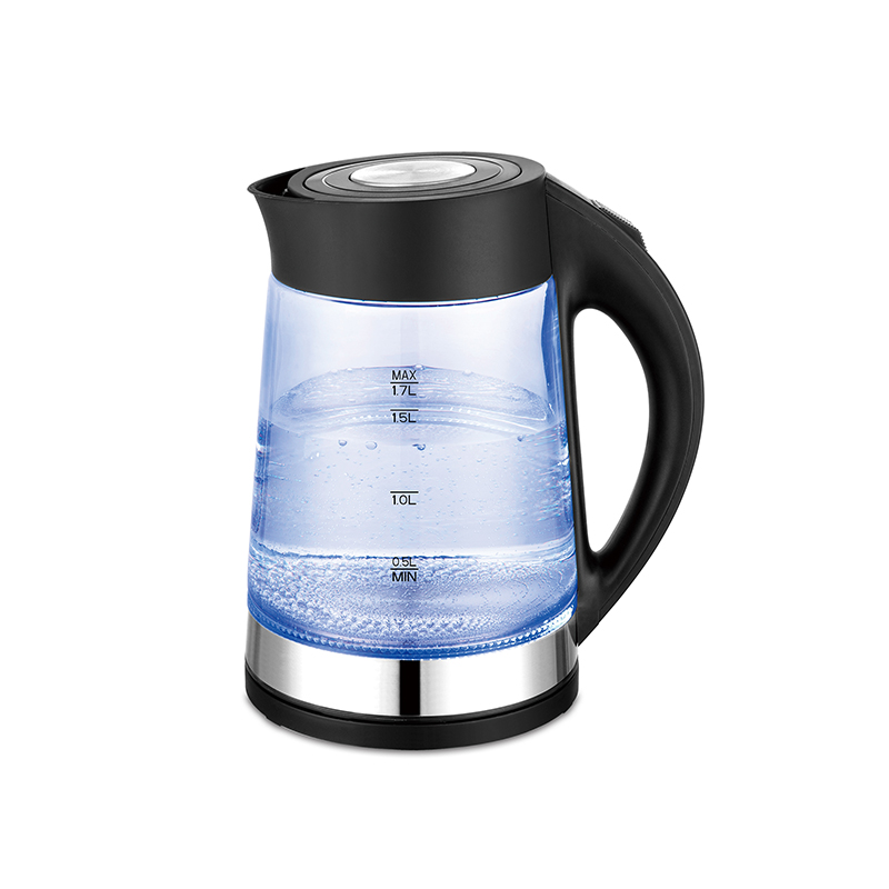 Speed-boil water kettle led indicator 1.7L water boiler bpa free electric glass tea kettle