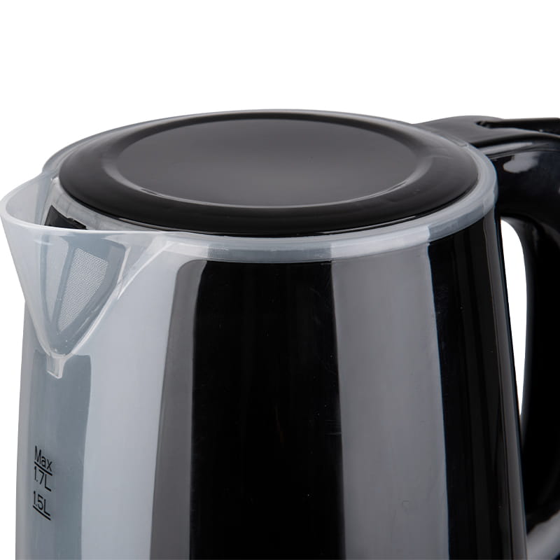 Water kettle boil-dry protection plastic cordless 360 degree rotational base cordless electric kettle