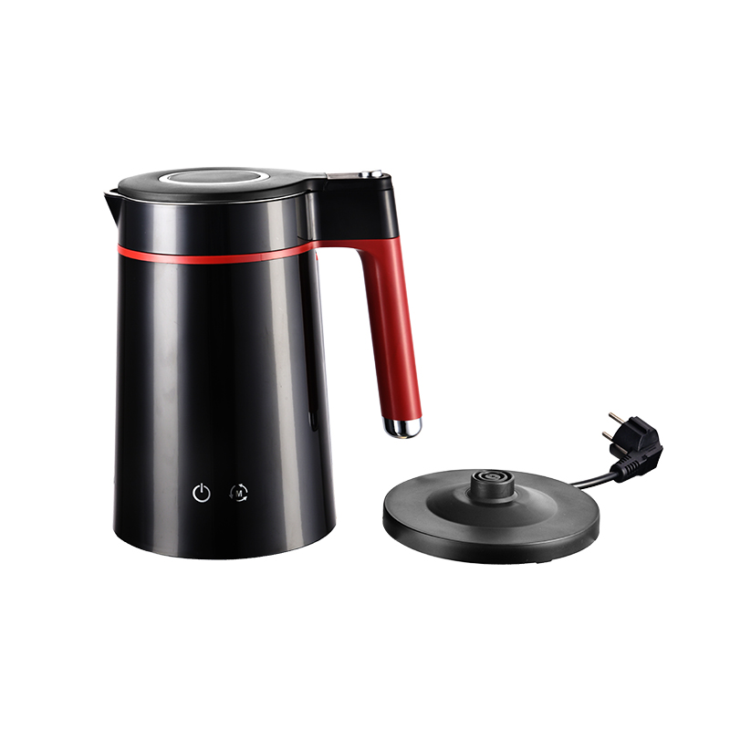 Temperature display with keep warm function two layers stainless steel and plastic screen touch digital kettle