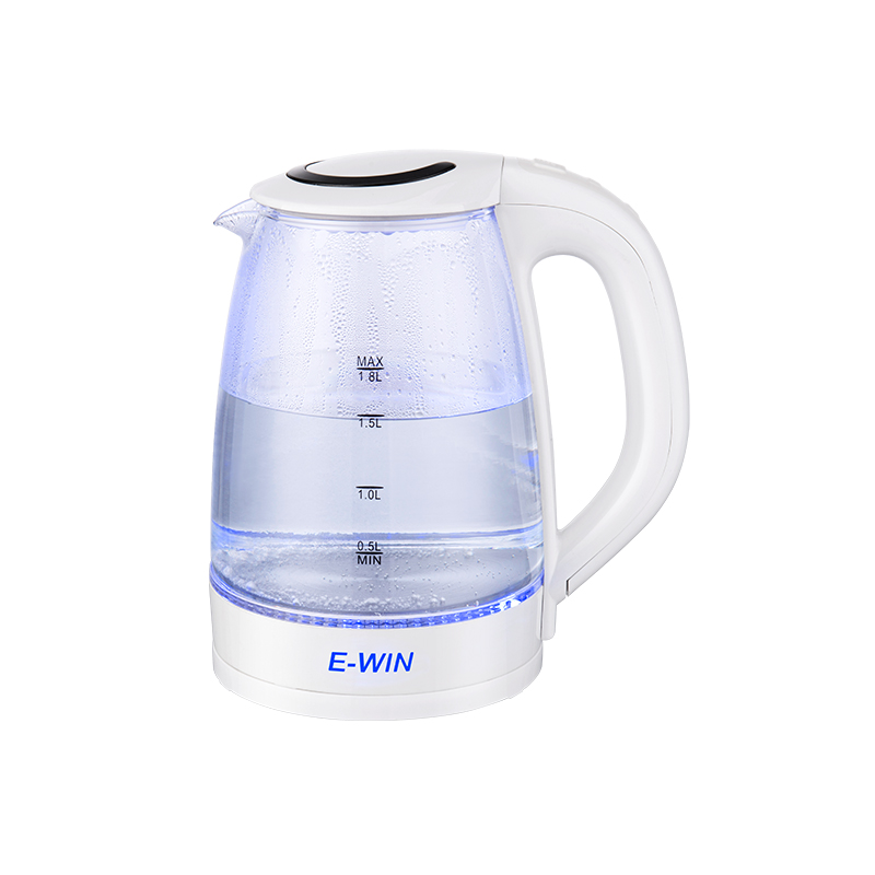 Electric kettle glass water boiler tea maker blue led light 1.8L glass kettle